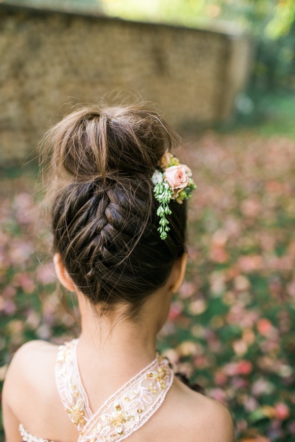 little girl updos for weddings