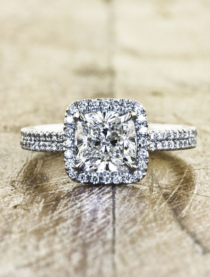 cushion cut engagement rings