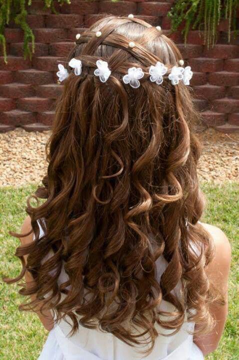 cute little flower girl wedding hairstyles
