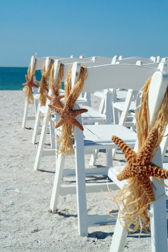fishstar wedding aisle for beach weddings