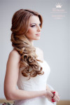 one side half up hairstyle for wedding