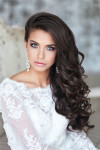 one side half up loose wavy wedding hairstyle for long hair