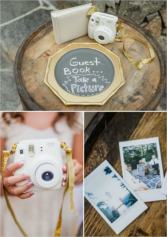 photo guestbook polaroid guestbook wedding ideas