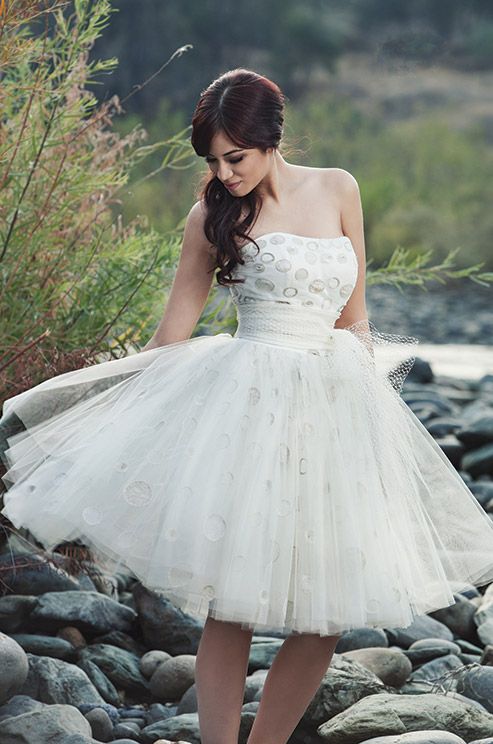 short ballerina wedding dress from Miosa Couture