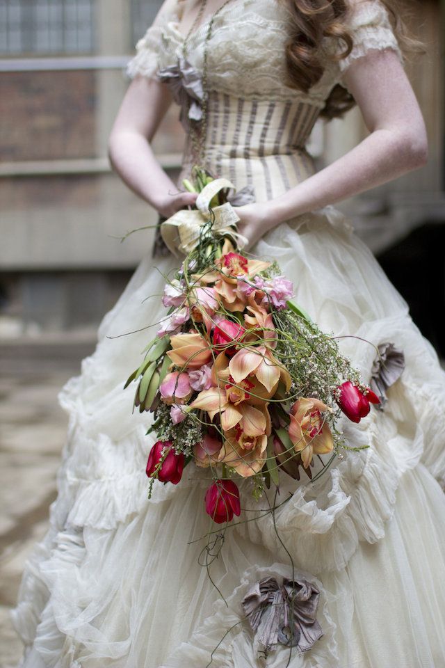 steampunk themed wedding dress