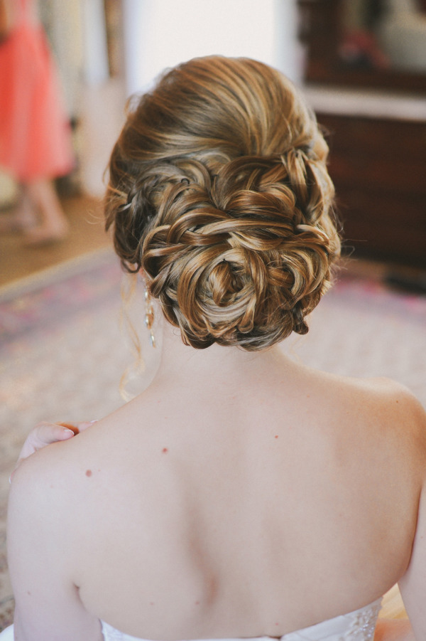 vintage braid wedding updo hairstyle for long hair