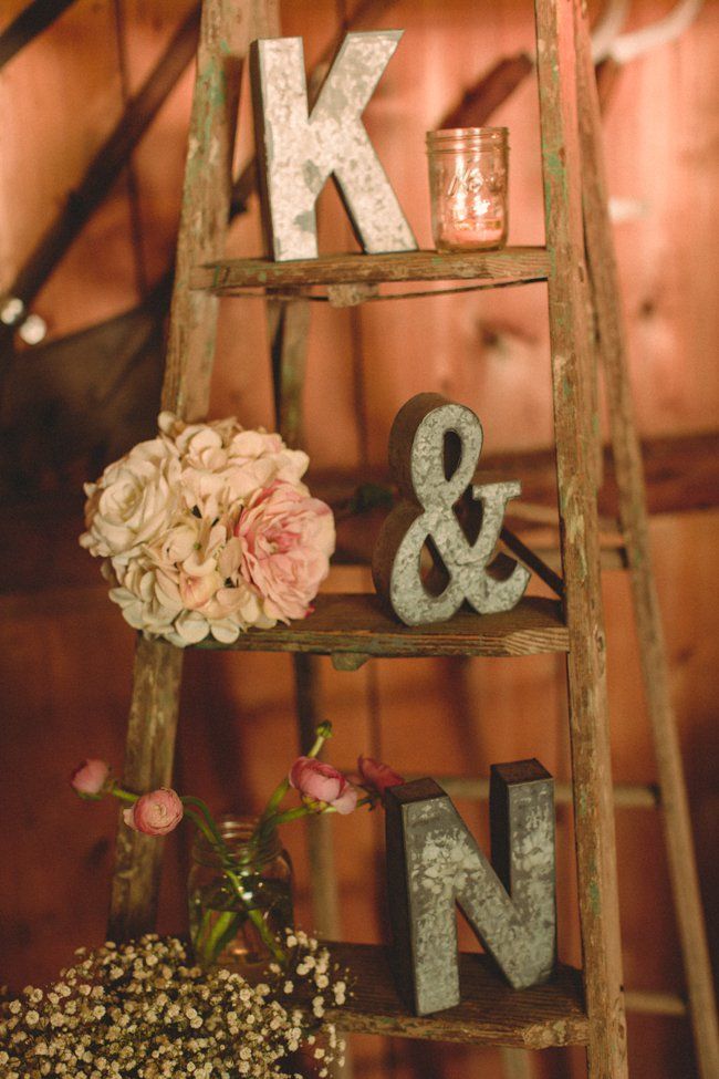 vintage fall barn wedding ideas Vintage Latter For Wedding Display