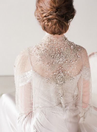 vintage wedding dress with embellished perfection details