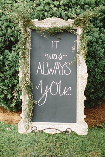 vintage wedding sign ideas