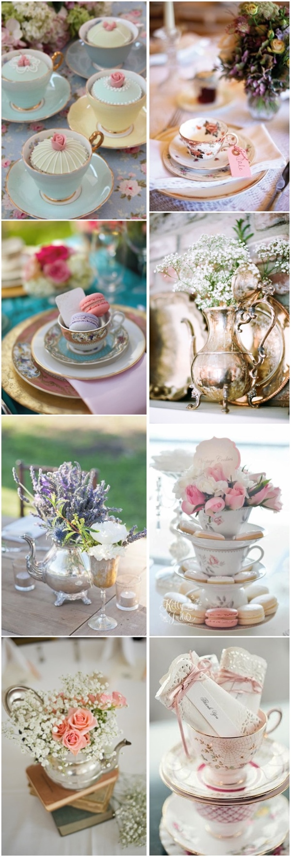vintage weddingtheme ideas- teapot and tea cup wedding decor