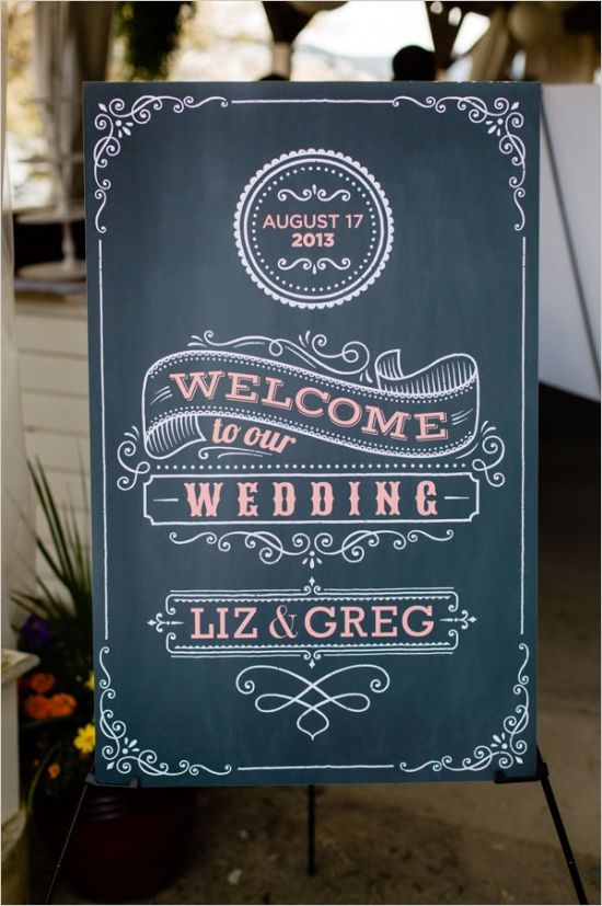 welcome to our wedding sign