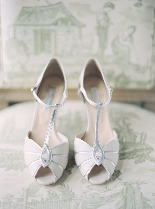 BHLDN Silver Wedding Shoes