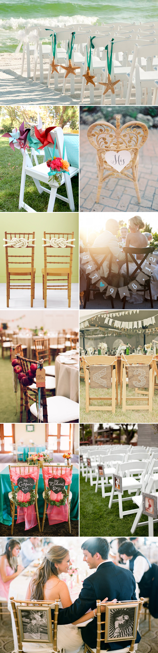 Creative Wedding Chair Ideas