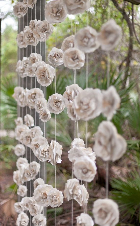 Garlands Wedding Garland Paper Flower Roses Backdrop