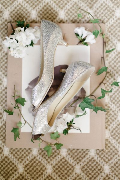 20 Glam Silver Wedding Shoes That WOW! 16 Mini sliver wedding heels