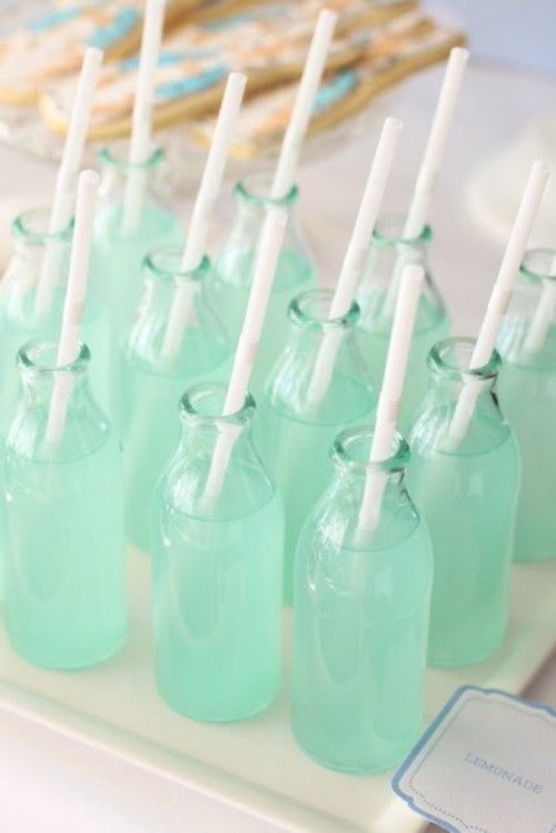 Mint Wedding Drink Ideas