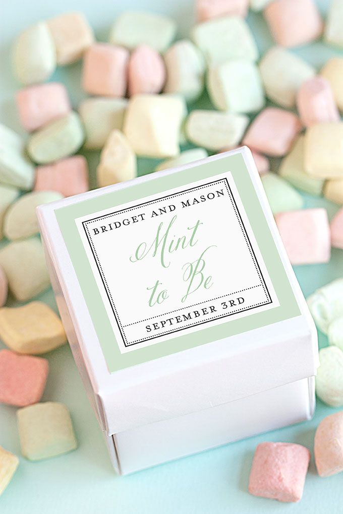 Mint to Be Wedding Favors