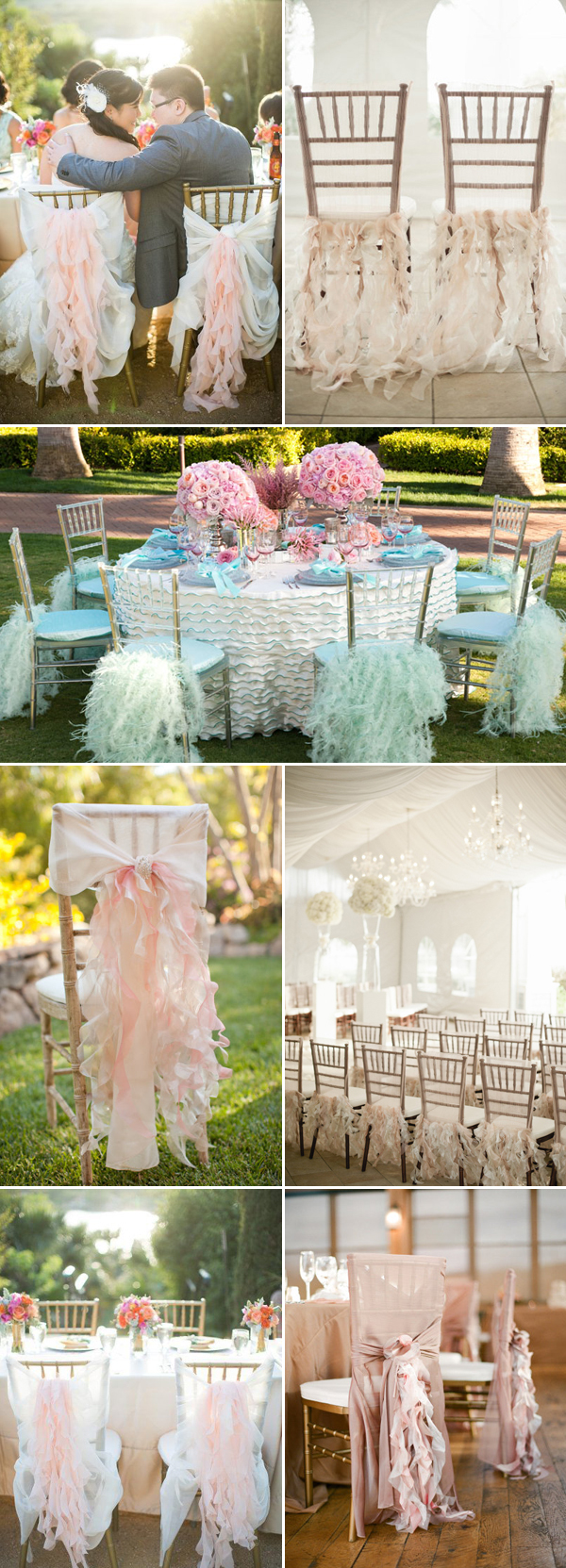 Pastel Wedding Ideas- Ruffles Wedding Chairs