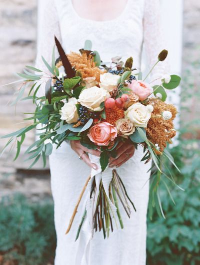 Rustic Boho Fall Wedding Bouquet