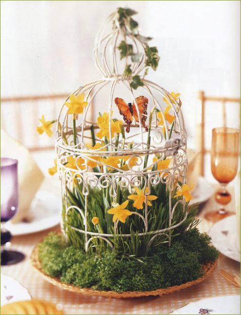 25 Amazing Birdcage Wedding Centerpieces (with Tutrial) 25 Spring & Summer Party Inspiration Birdcag