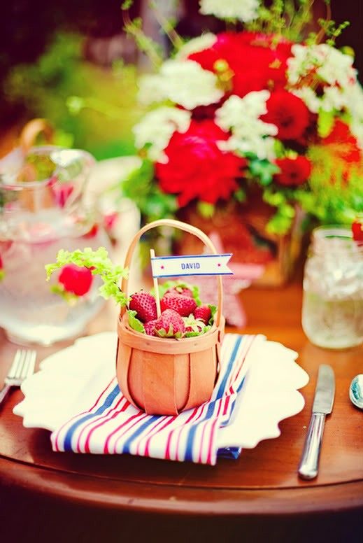 Strawberries Wedding Favors