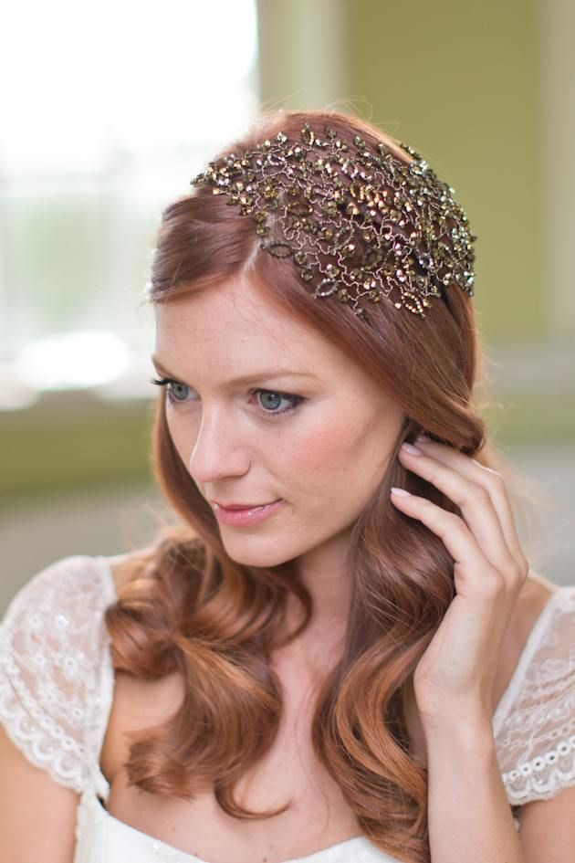 Wedding Hairstyle with Gorgeous Headpieces
