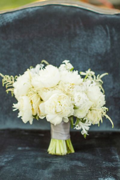 White peonies bouquet