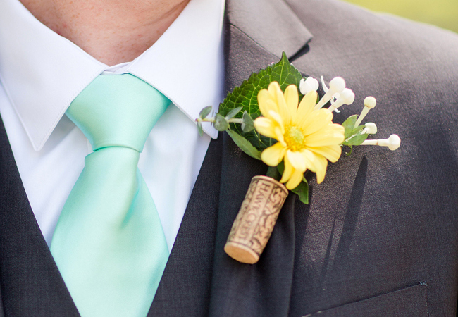 Wine Cork Boutonniere