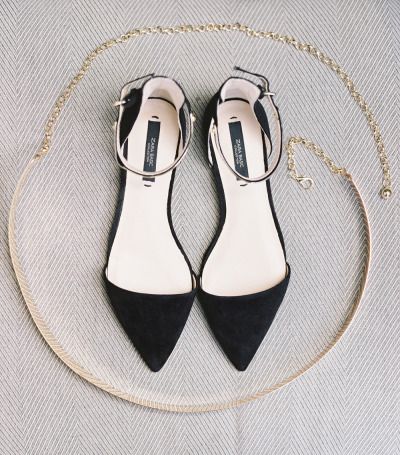 flat black wedding shoes