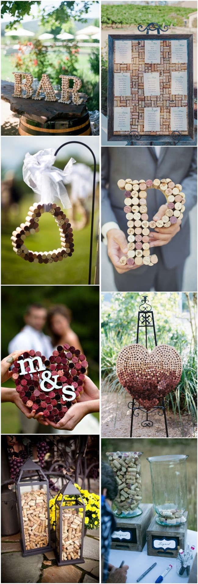 country wedding ideas-Vineyard wedding decor ideas-wine corks