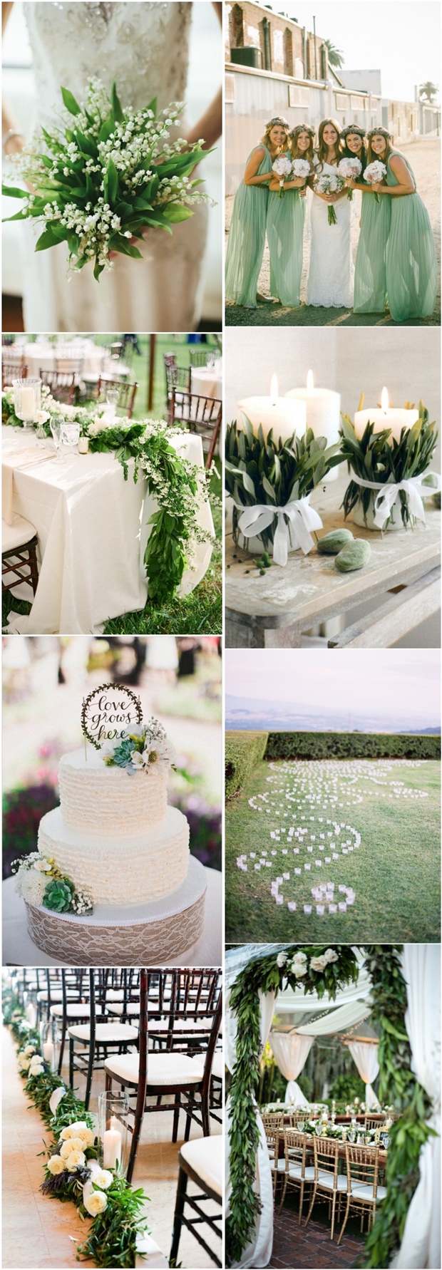 green wedding color ideas- spring wedding ideas