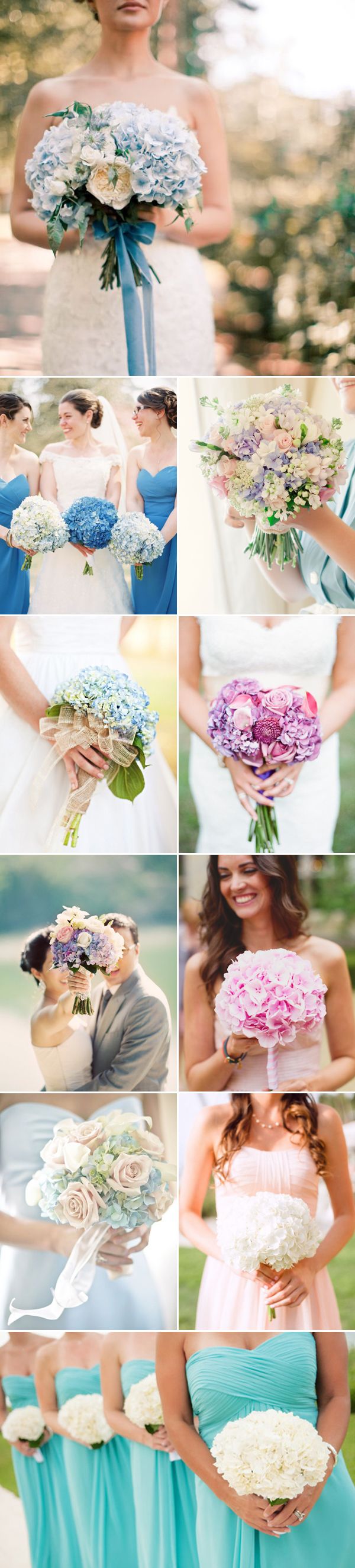 hydrangeas wedding bouquets