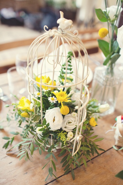 mini birdcage centerpiece