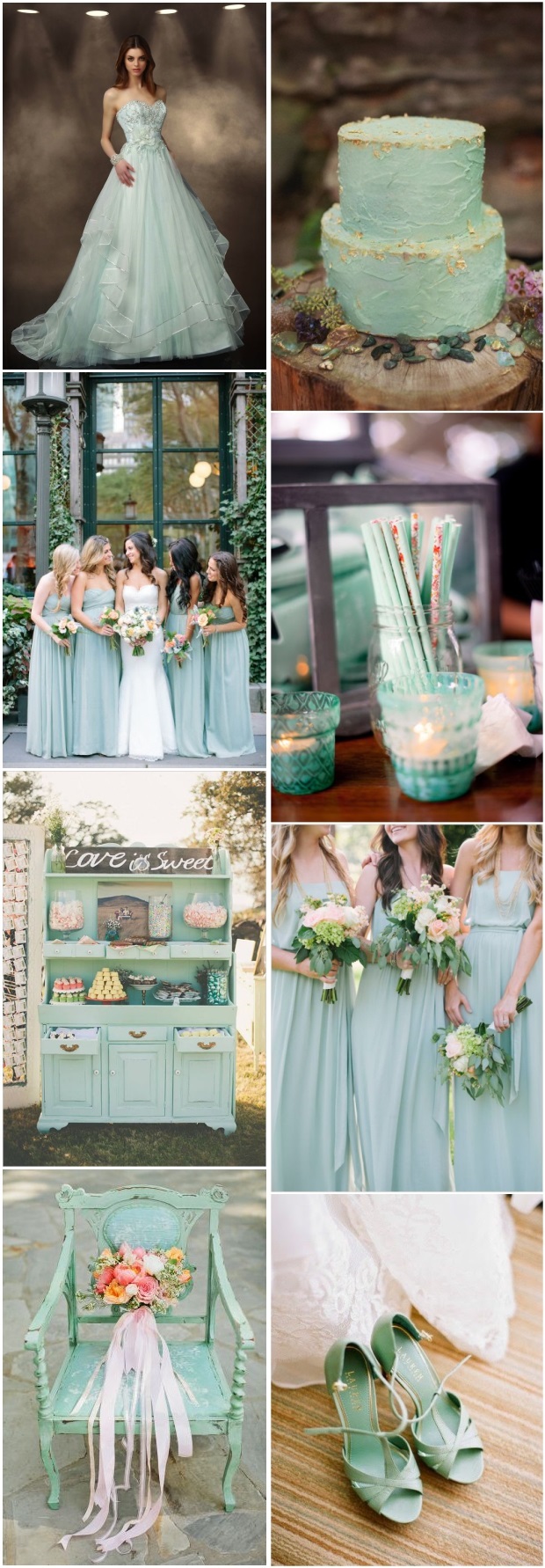 mint green wedding color ideas