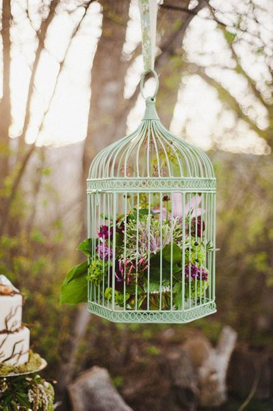 mint wedding decor ideas-Love Birds Stylized Shoot