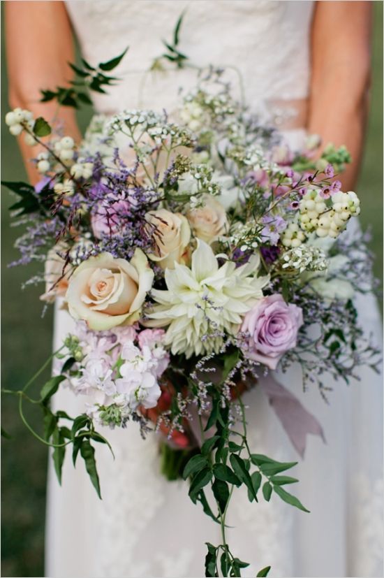pastel boho bridal bouquet