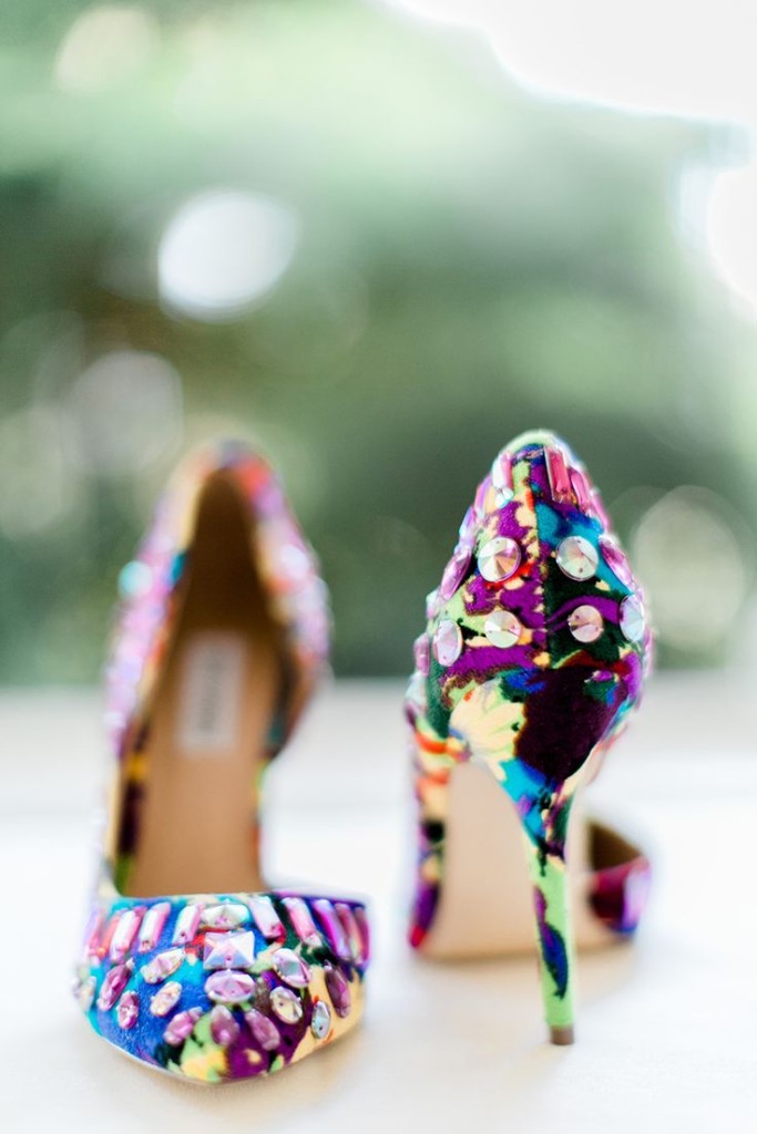 purple sparkly wedding shoes