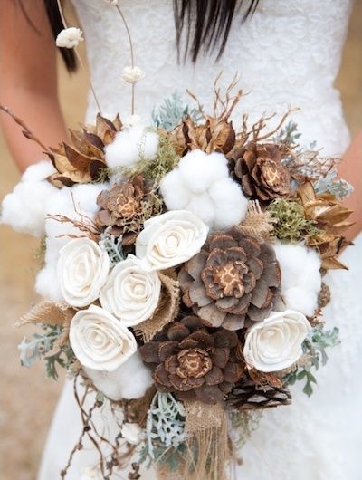 rustic burlap country wedding bouquet