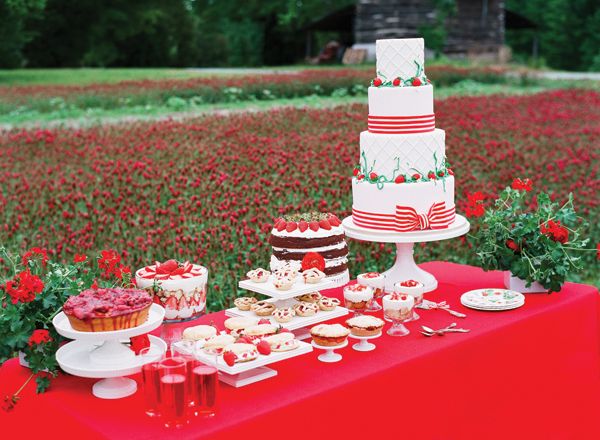 strawberry dessert spread