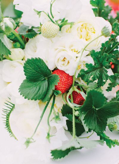 strawberry wedding centerpiece