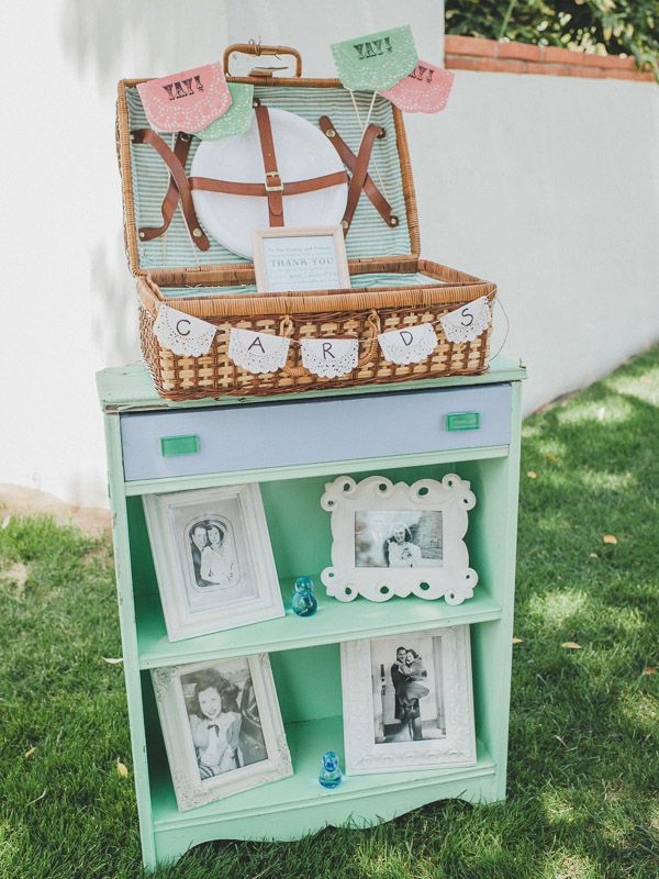 wedding card station mint wedding theme vintage wedding rustic outdoor wedding