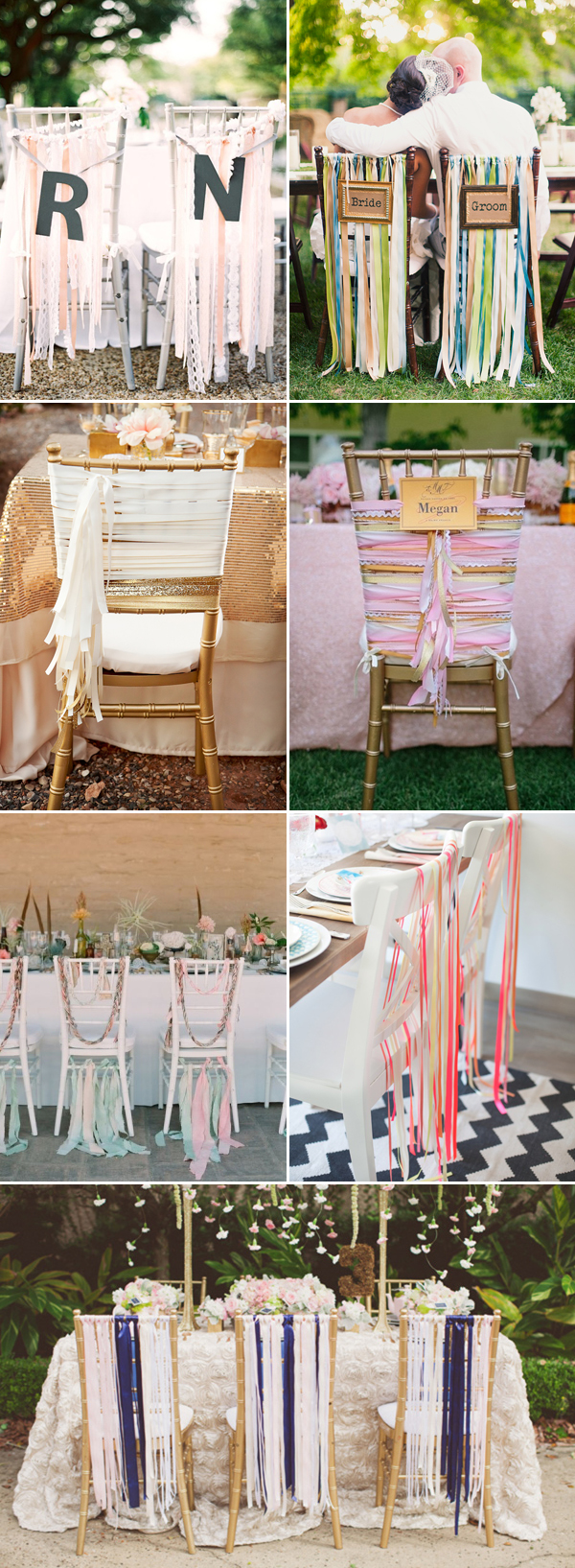 wedding chairs with ribbons