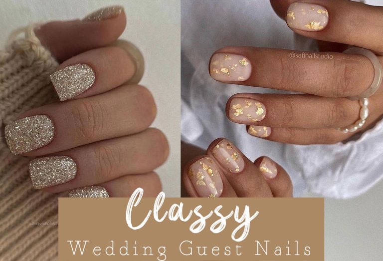 💅 💃30 Classy Wedding Guest Nails for 2024