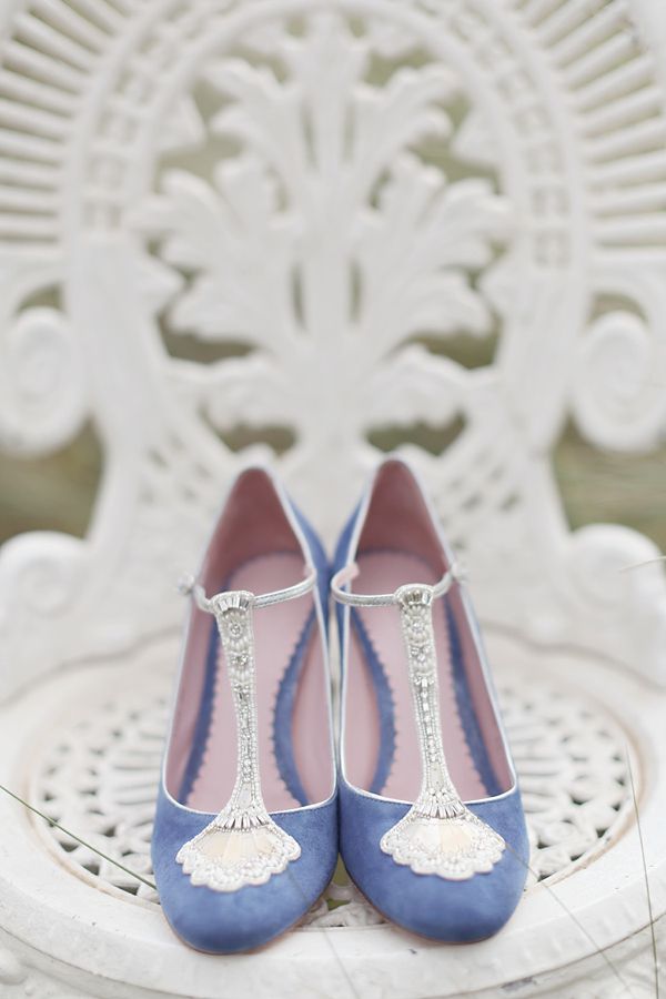 Charmers Vintage Blue Wedding Shoes