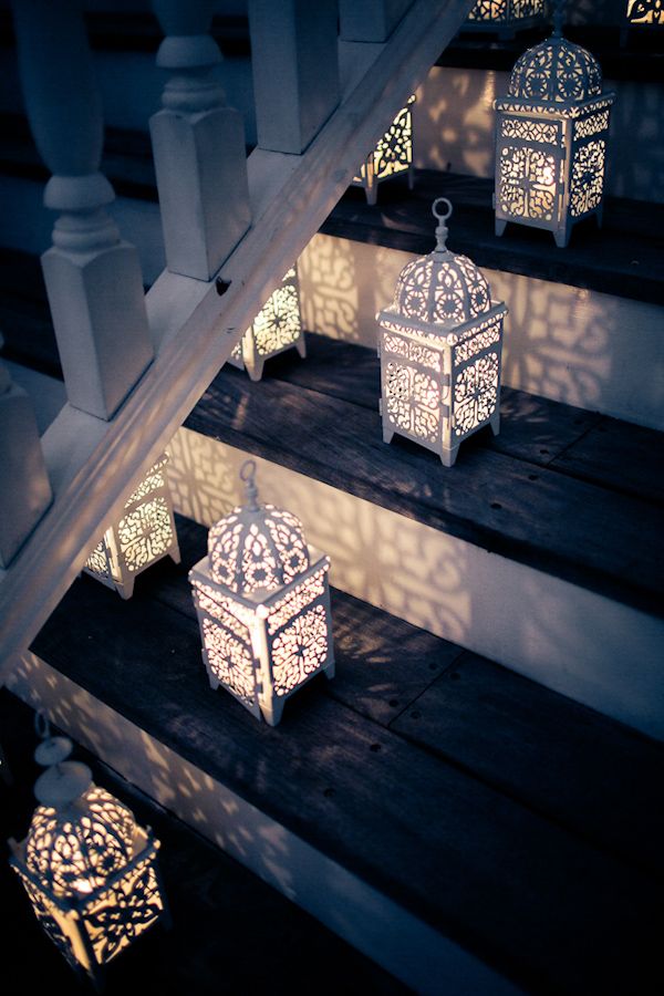 Decorative Lanterns for Evening Wedding Reception