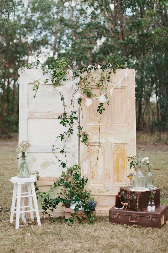 French Country Old Door Wedding Decorations