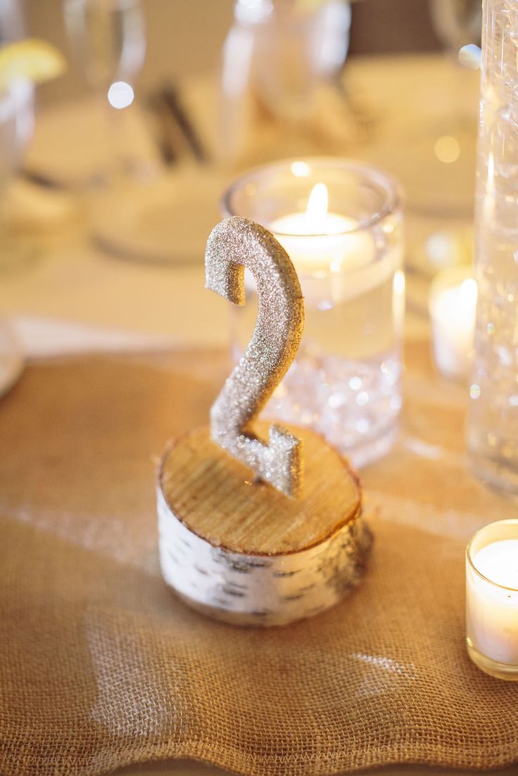 Glitter Table Numbers