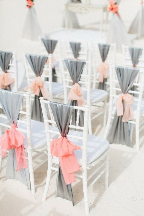 Grey And Coral Wedding Ideas