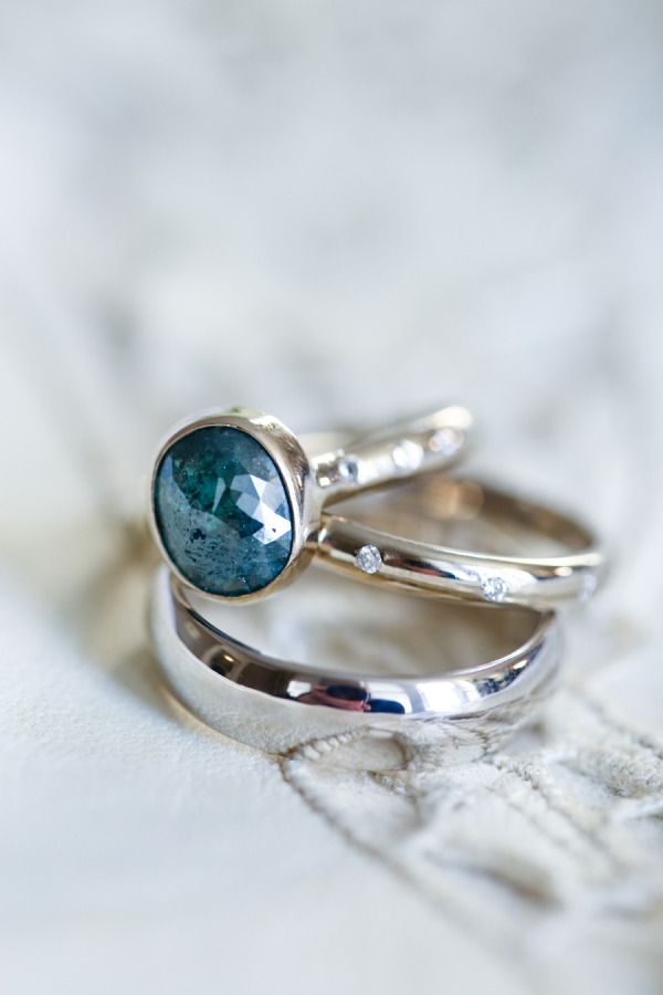 Lapis Lazuli wedding rings