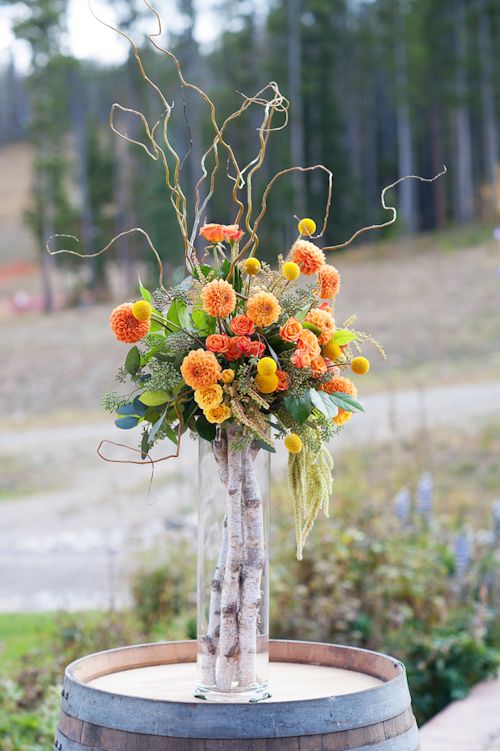 Orange flower arrangement